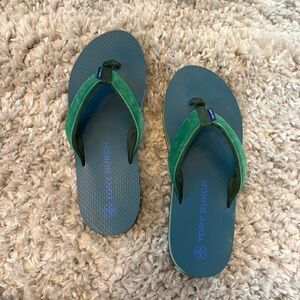 Tory Burch 70s Flatform Flipflop Blue and Green